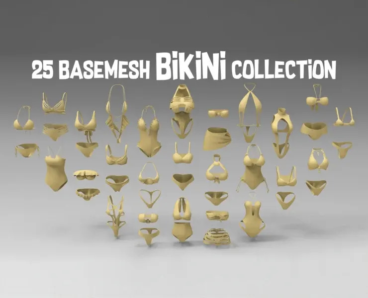 25 basemesh bikini collection