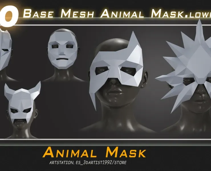 20 basemesh animal mask