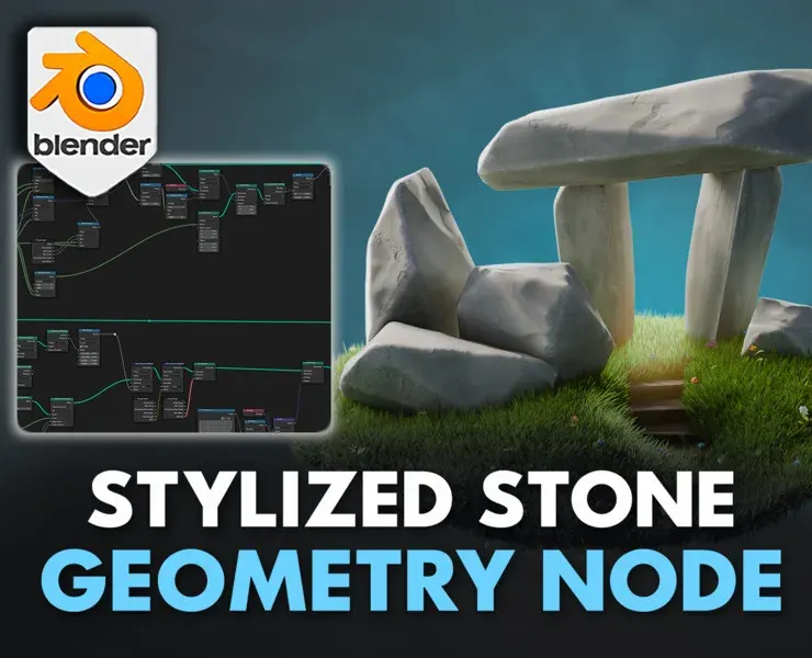 Blender 4 Stylized Stone Geometry Node