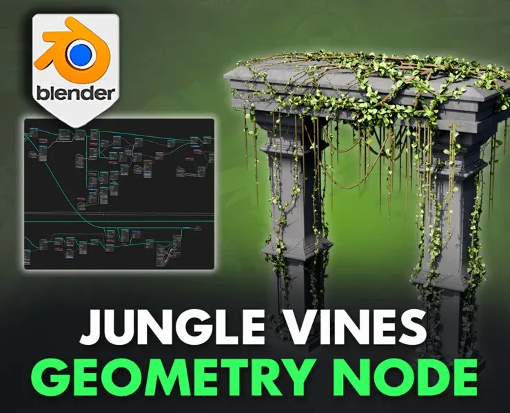 Blender 4 Jungle Vines Geometry Node