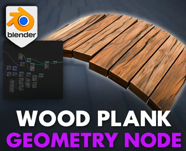 Blender 4 Wooden Planks Geometry Node