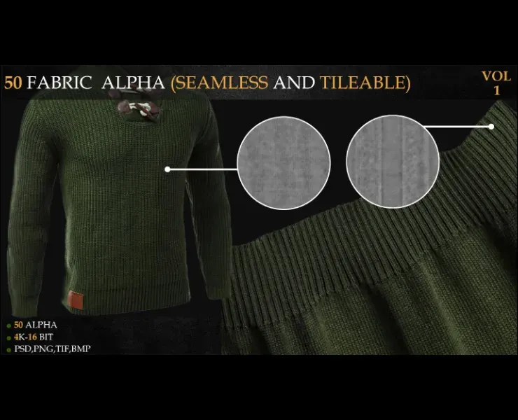 50 FABRIC ALPHA (SEAMLESS AND TILEABLE)-VOL 1