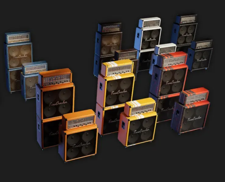 Guitar Amplifiers - 3D Asset Pack