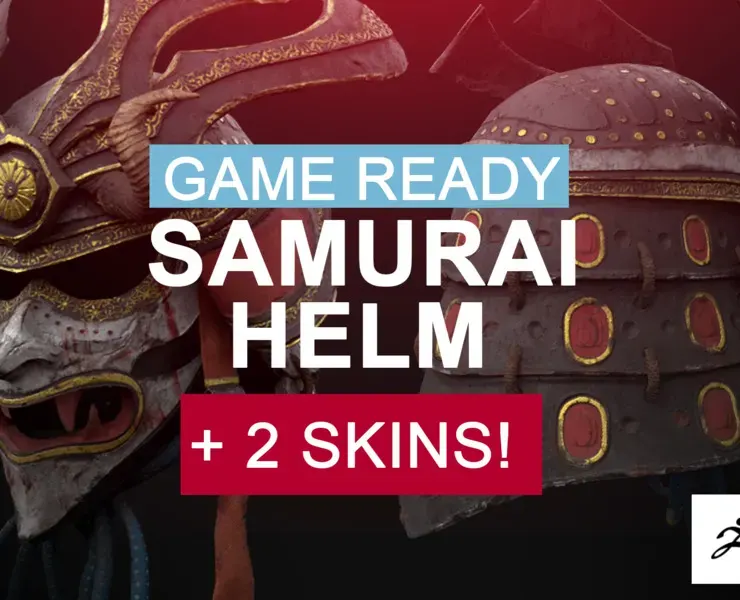 [GAMEREADY ASSET] SAMURAI HELM + 2 skins