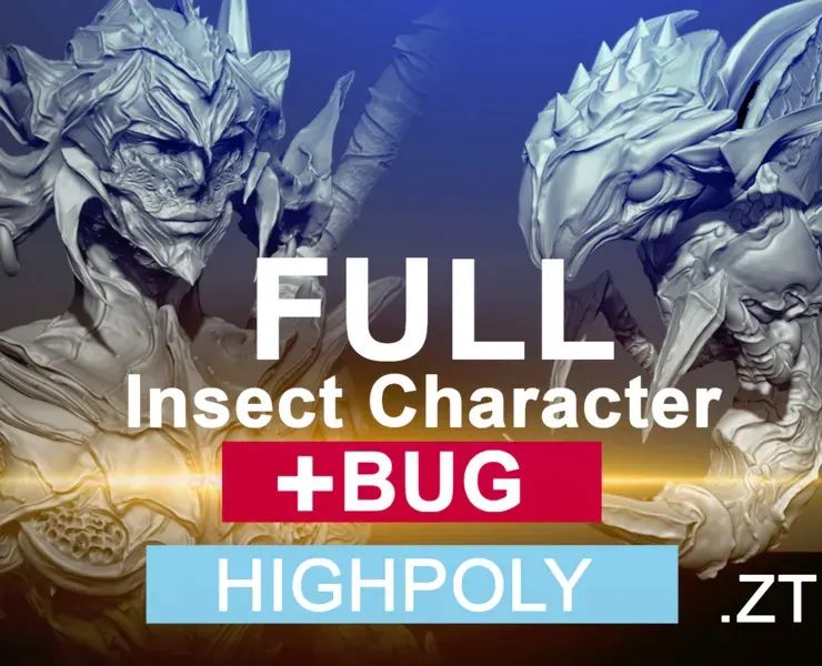 [HIGHPOLY] FULL Insect Character &amp; Bug - (creature/monster)