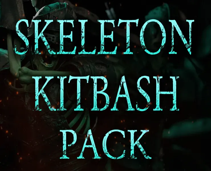 Zbrush + Blender - Skeleton KitBash Mega Pack
