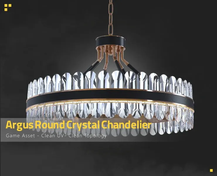 Argus Round Crystal Chandelier