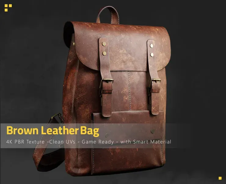 Brown Leather Bag + Smart Material