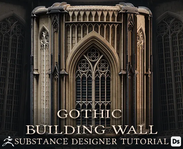 Subtance designer tutorial - Gothic building wall