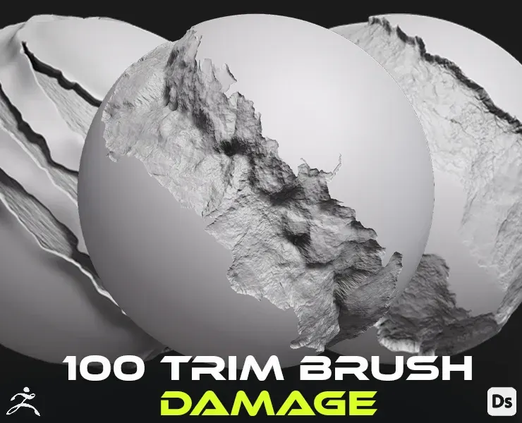 100 Trim Brush - Damage