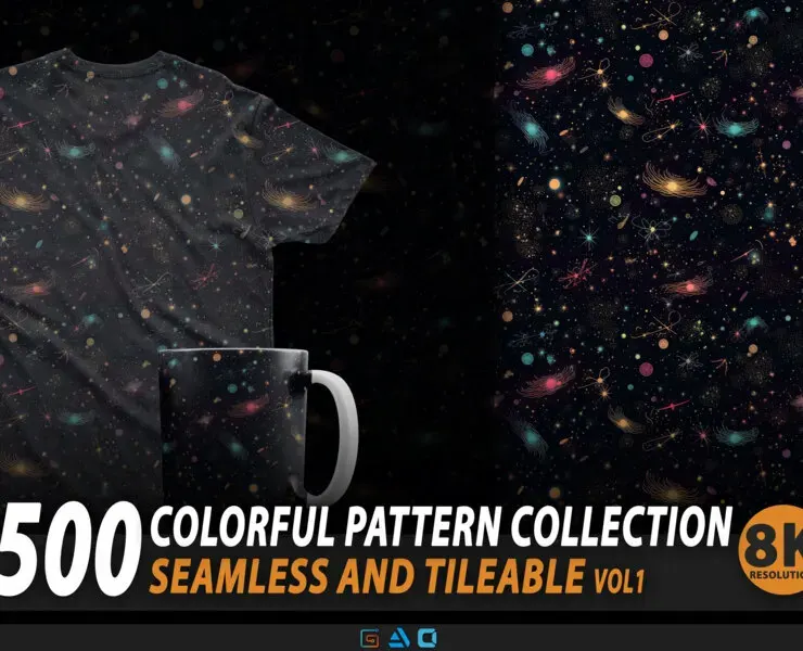 500 colorful pattern collection | 8K