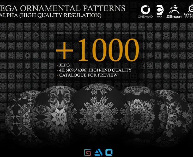 +1000 Motifs Ornamental patterns