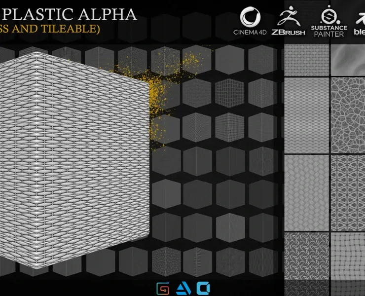 +130 plastic alpha (Seamless and Tileable)