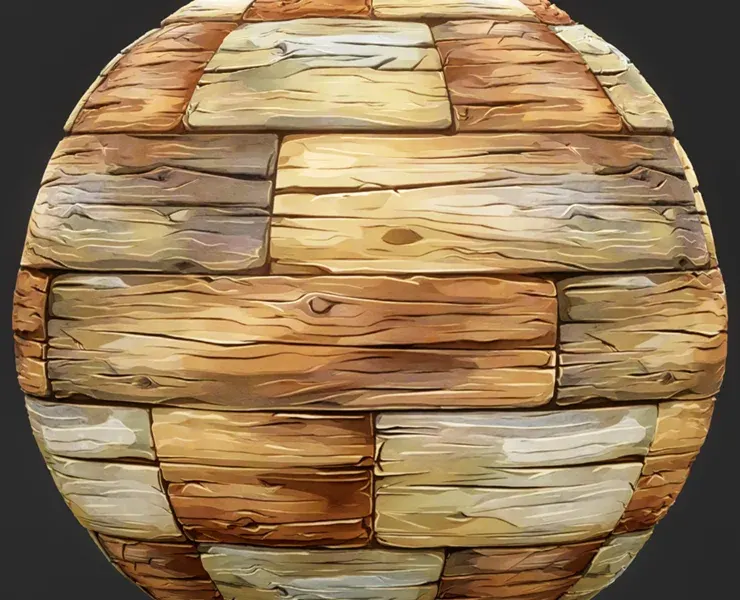 Stylized Wood Seamless Texture