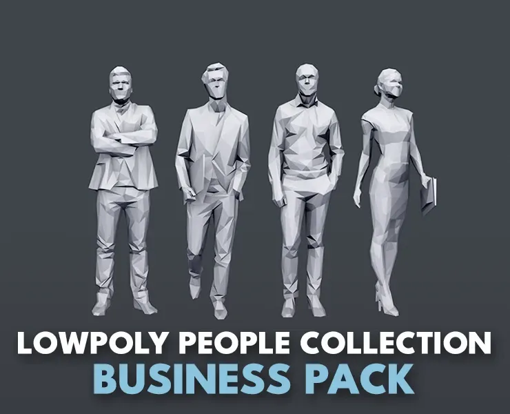 Lowpoly People Business Pack