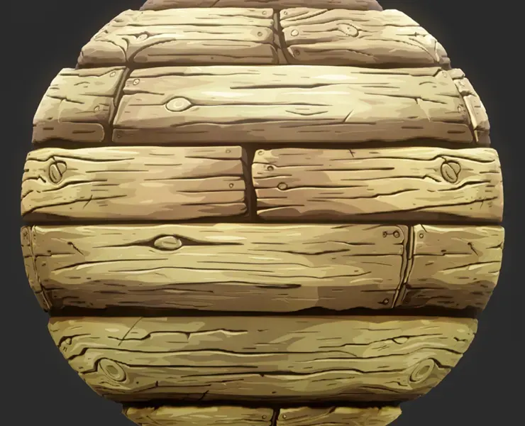 Stylized Wood Seamless Texture