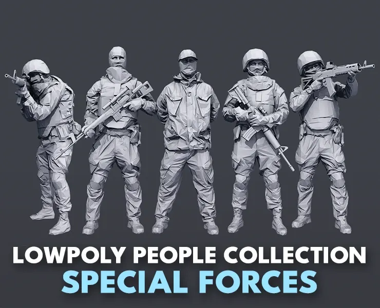 Lowpoly Special Forces Pack