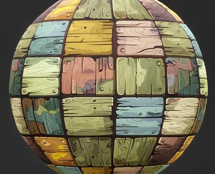 Stylized Wood Seamless Texture