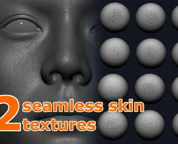 12 seamless skin textures