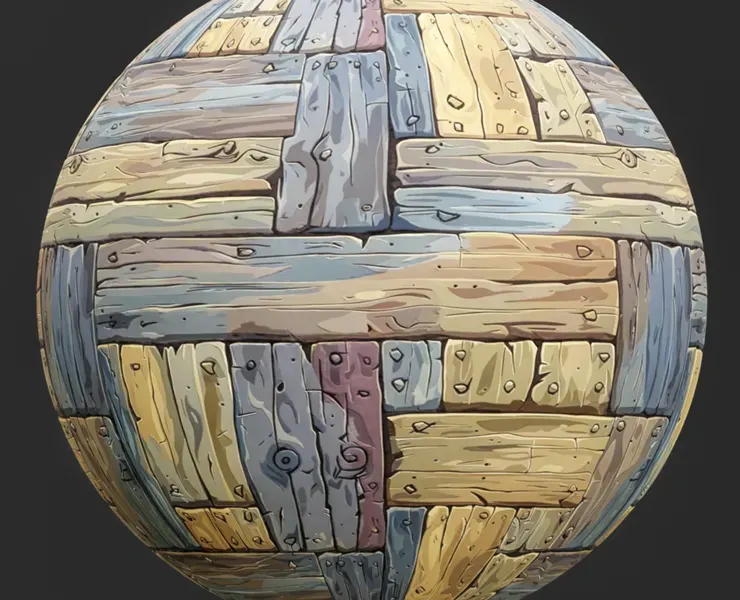 Stylized Wood Seamless Texture