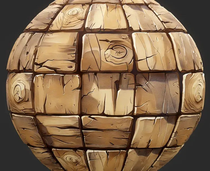 Stylized Wood Seamless Texture