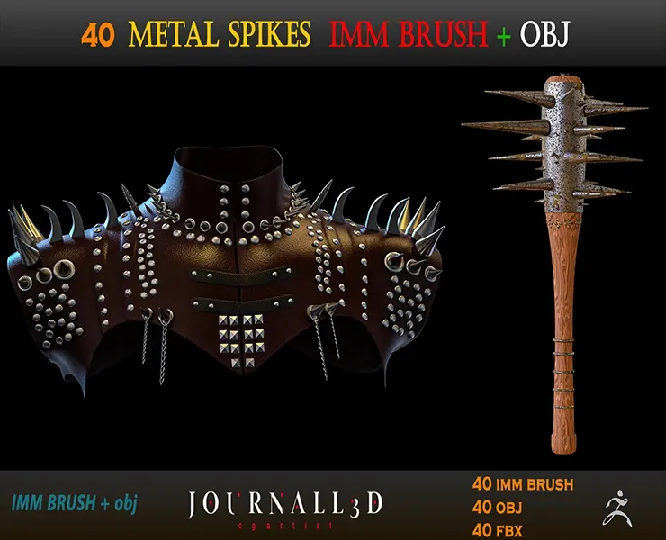 40 metal spikes IMM BRUSH + obj