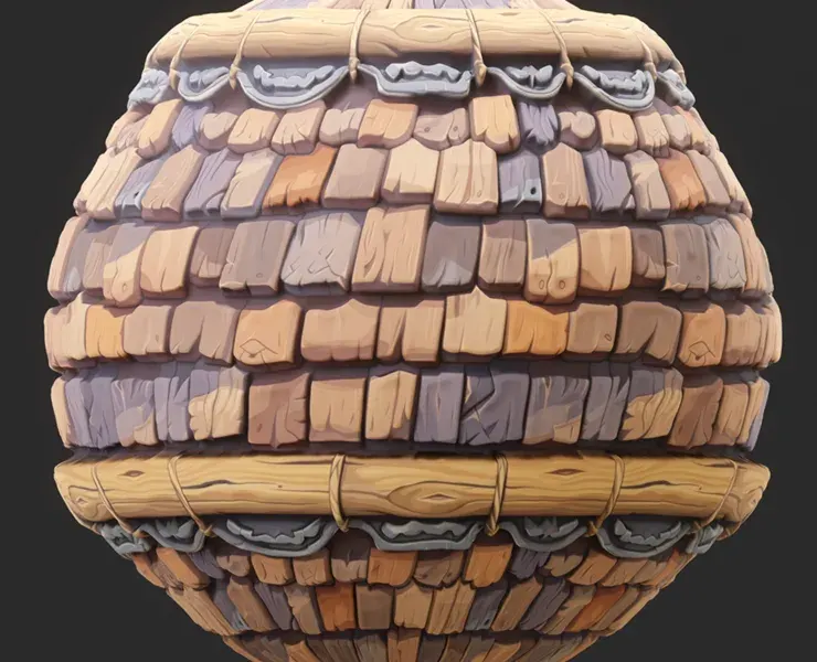 Stylized Roof Seamless Texture