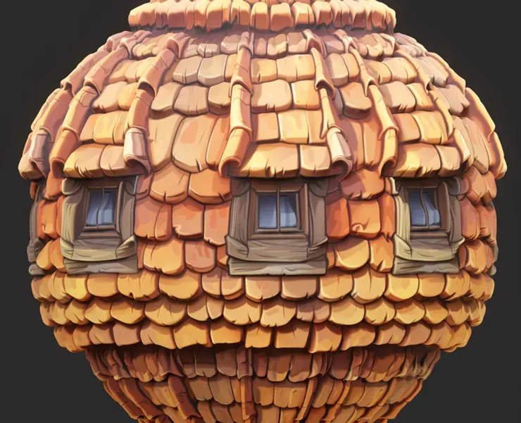 Stylized Roof Seamless Texture