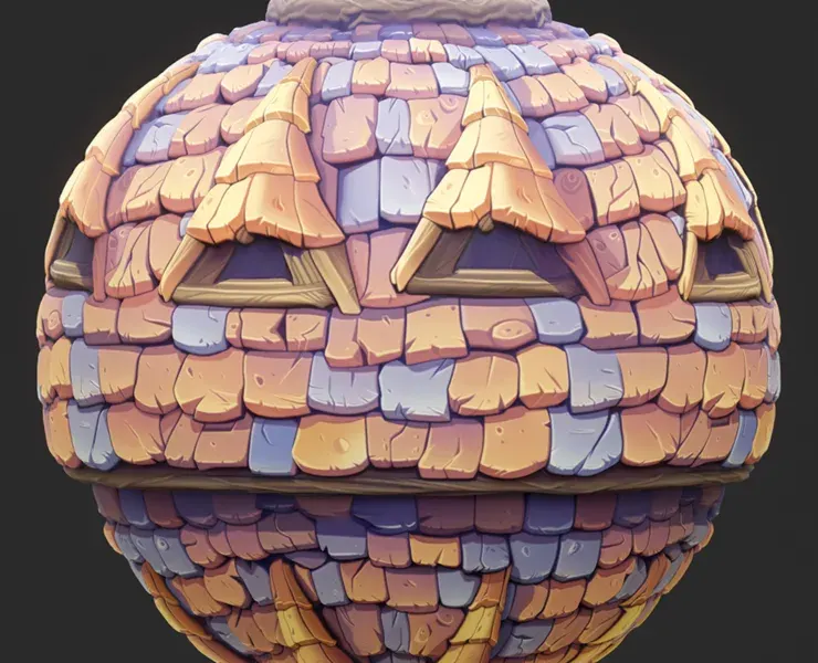 Stylized Roof Seamless Texture