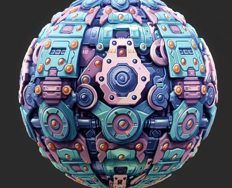 Sci-FI Seamless Texture