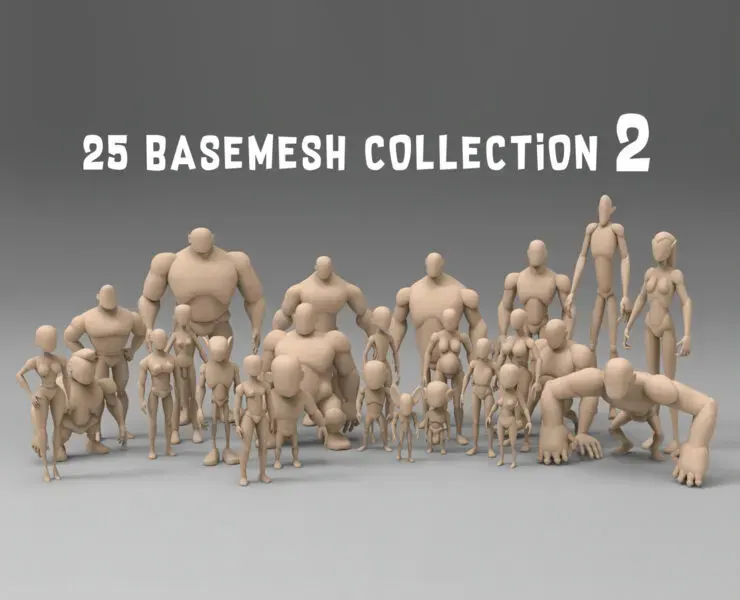 25 Basemesh collection 2