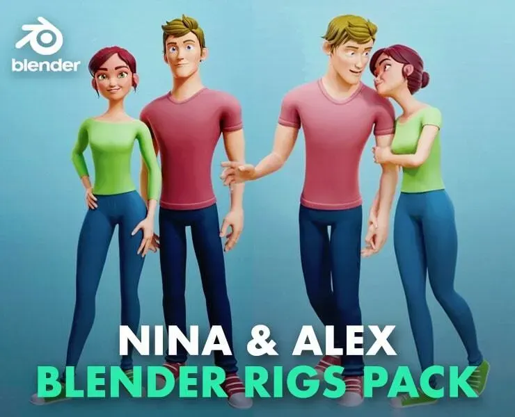 Nina & Alex - Blender Rigs Pack