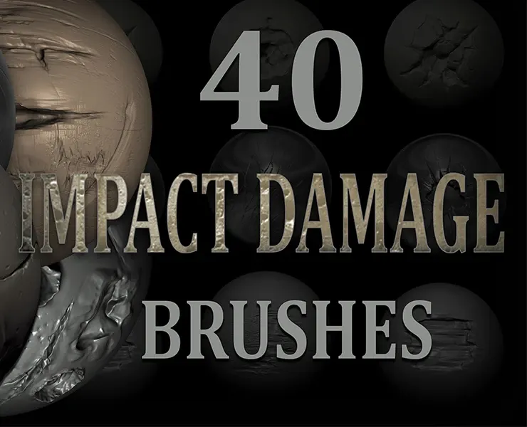 Impact Damages Brush + Alphas