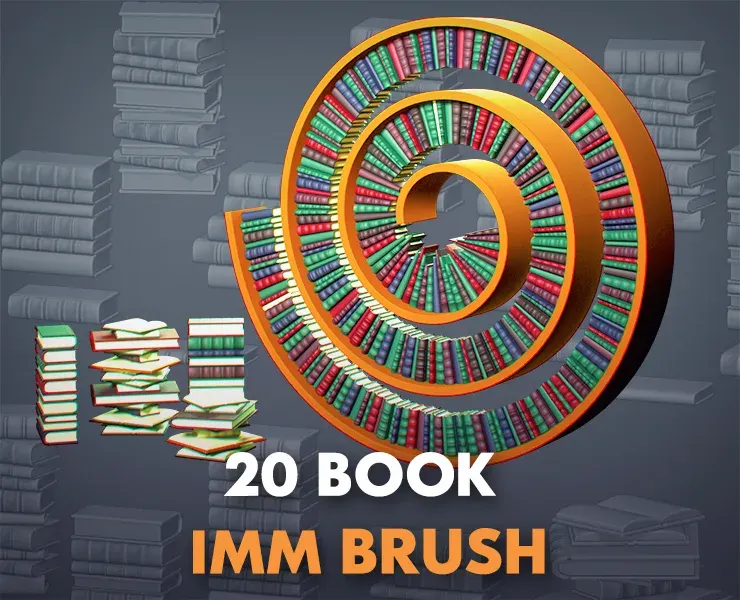 20 Book IMM brushes to ZBRUSH AND BLEDER