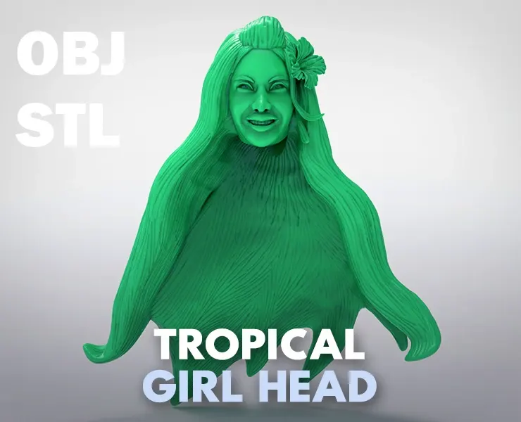Tropical Girl Head