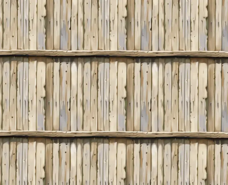 Stylized Wood Fence Seamless Texture