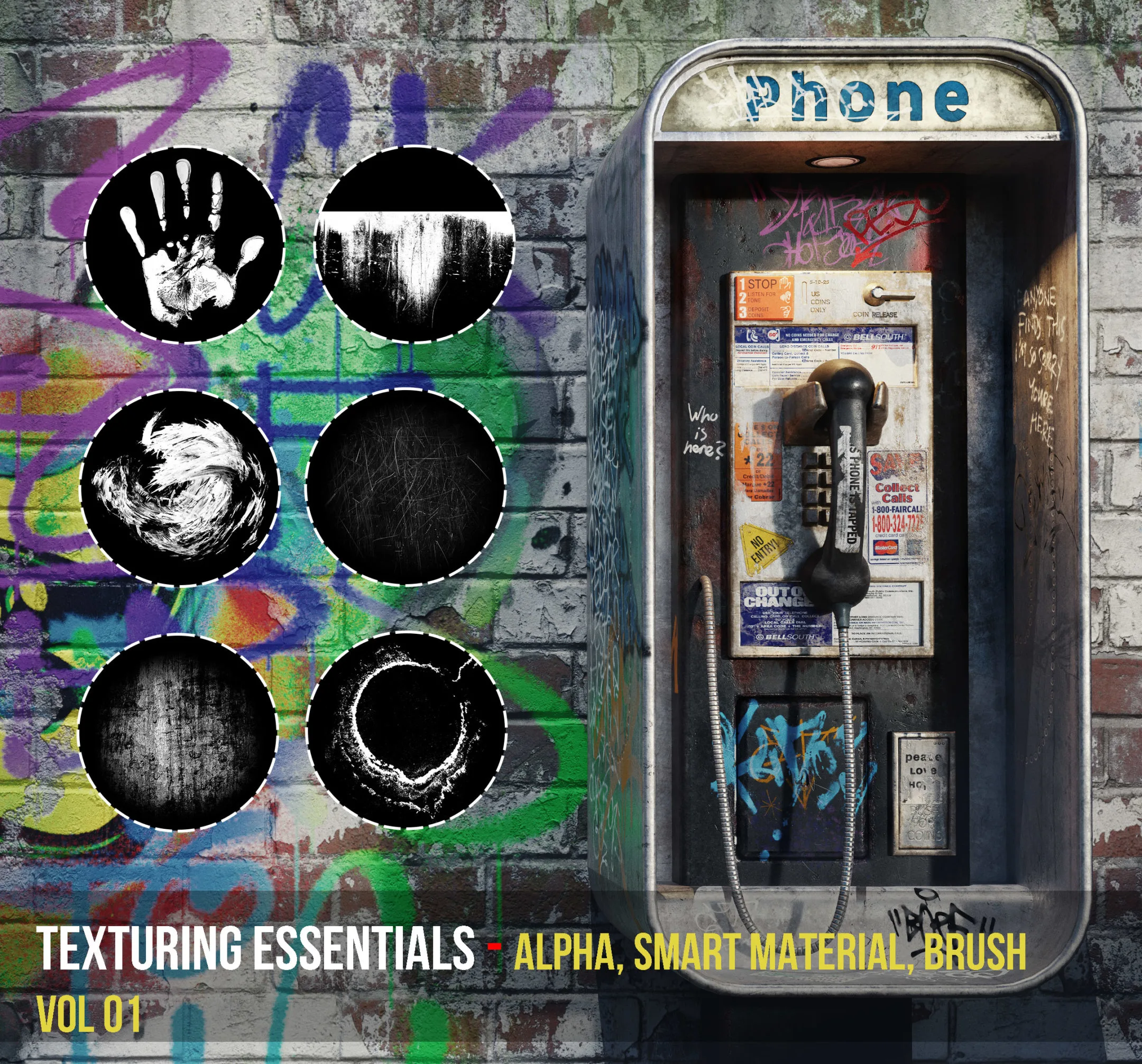 Texturing Essentials - Alpha, Smart Material, Brush VOL 01