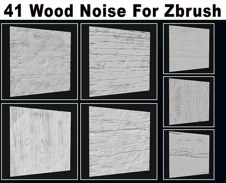 41 Wood Noise For Zbrush