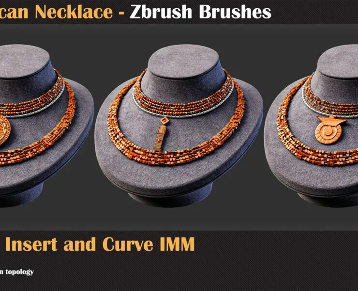 40 African Necklace ZBrush IMM Brushes