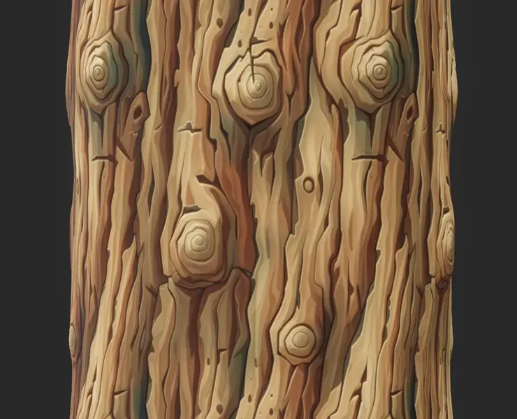 Stylized Bark Seamless Texture