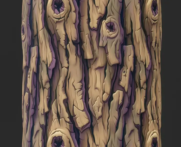 Stylized Bark Seamless Texture