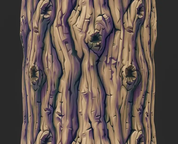 Stylized Bark Seamless Texture