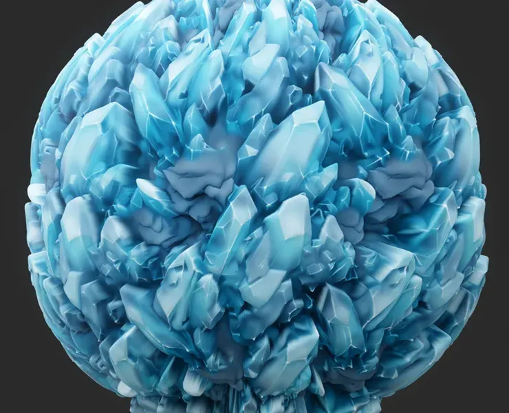 Stylized Crystal Seamless Texture