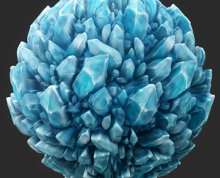 Stylized Crystal Seamless Texture