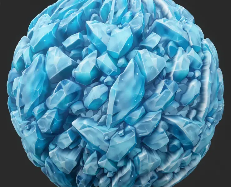 Stylized Crystal Seamless Texture