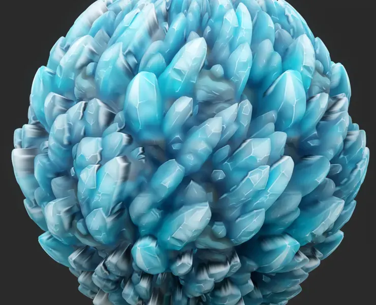 Stylized Crystal Seamless Texture