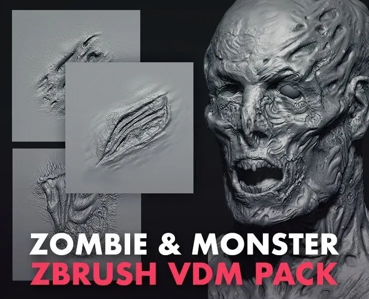 20 Zombie/Monster VDM - ZBrush