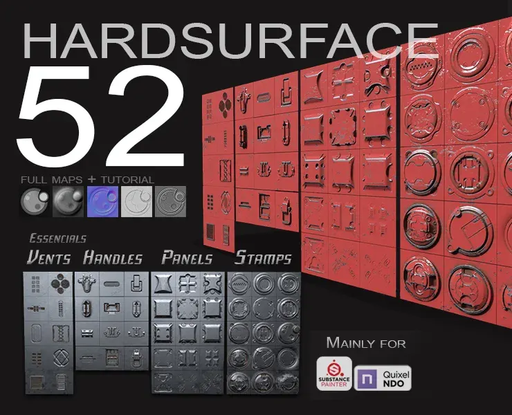 Hard Surface - Essential Alphas Pack