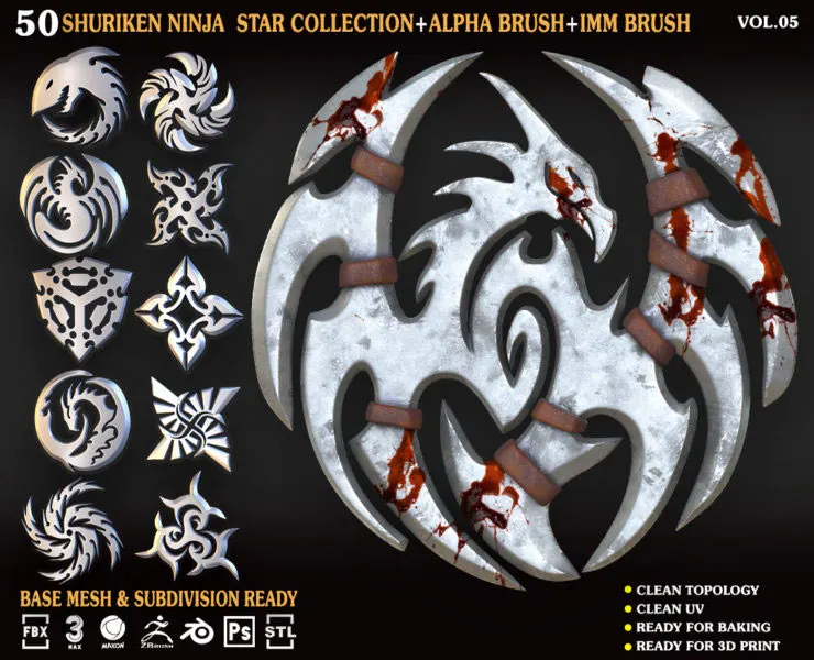 50 Shuriken_Ninja_Star_Collection_Vol_05