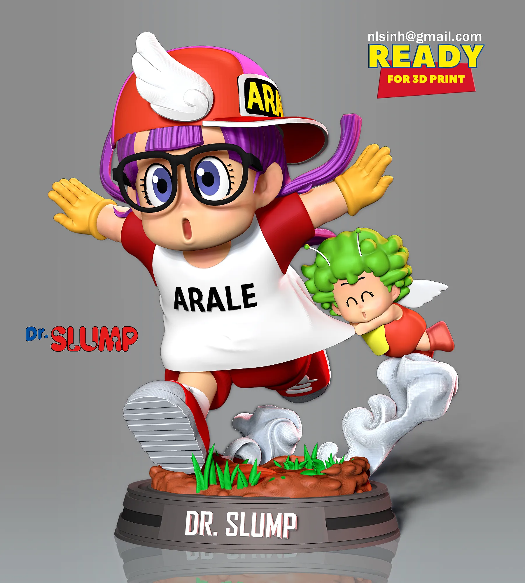 Arale and Gatchan